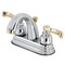 Kingston Brass KB5614FL 4" Centerset Bathroom Faucet, Polished Chrome/Polished Brass KB5614FL - alternate 1